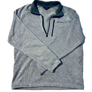 Gray Men’s Eddie Bauer Radiator Pullover Sweater Fleece NWOT